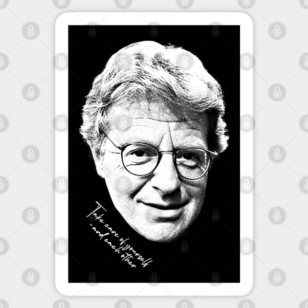 Jerry Springer Retro Fan Design Sticker by DankFutura